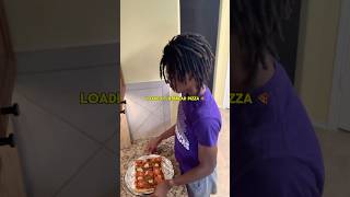 loaded flatbread pizza 🍕 food cooking youtubeshorts [upl. by Cordelia]