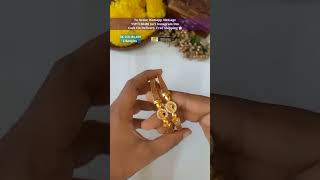 🤔✨️To Order Watsapp Message 95973 80489 With id sk166 or screen shot gold bangles [upl. by Anivlac]