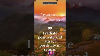 Radiate Positivity Daily Affirmation to Attract Positive Energy motivation love [upl. by Einnaffit18]