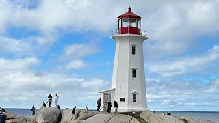 Nova Scotia Lighthouse Peggy’s Cove up close And great Rainbow [upl. by Avram]