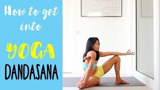 How to get into  Yoga Dandasana [upl. by Ahsatel]