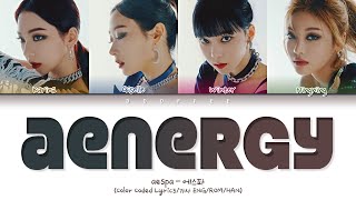 aespa  aenergy Color Coded Lyrics ENGROMHAN [upl. by Eiroj]