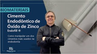 Cimento endodôntico à base de óxido de zinco e eugenol Endofill Manipulação [upl. by Eilraep]