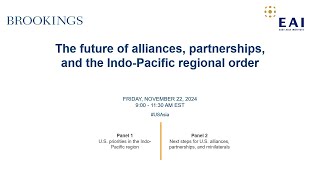 The future of alliances partnerships and the IndoPacific regional order [upl. by Oriana]