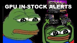 Sale Prices Only  RTX 40804090 Instock Alerts  disord  Music [upl. by Tneciv]