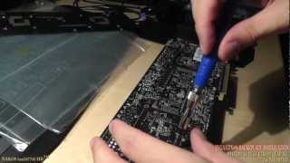 EVGA GTX690 Quad SLI BACKPLATE Installation [upl. by Ennybor]