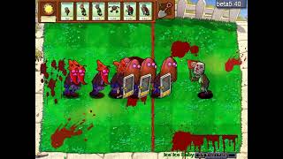 Conehead Jalapeño Zombie And Screen Door TallNut Zombie Vs BucketHead Flag Zombie Fight  PVZ [upl. by Anerul]