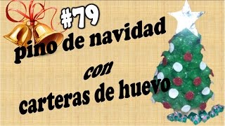 DIY  ARBOL DE NAVIDAD CON CARTON DE HUEVO  MANUALIDADES DE NAVIDAD  ELIZABETH MC [upl. by Kcoj411]