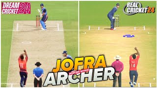 Bowling Action 🔥 Comparison Video  Real Cricket 24 Vs Dream Cricket 24 Bowling Action [upl. by Assillim]