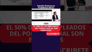 Claudia Sheinbaum El nepotismo a todo lo que dá en el Poder Judicial Urge las Reformas del PLAN C [upl. by Kailey627]