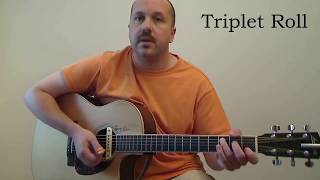 Advanced Fingerpicking Techniques in HD  Lesson 1  The Triplet Roll Pattern [upl. by Adnamra]