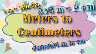 m to cm  Meters to Centimeters  Word Problems  Maths  Grade 3 4  Worksheet style Questions [upl. by Kristen261]