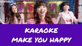 KARAOKE NIZIU  MAKE YOU HAPPY  romanized [upl. by Caylor]