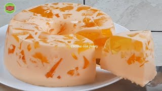 Gelatina con sólo 2 ingredientes extremadamente deliciosa súper fácil y cremosa [upl. by Luy]