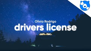 Olivia Rodrigo  drivers license Clean  Lyrics [upl. by Aanas118]