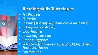 Readingskillstechniques Reading skills teaching techniques Reading Techniques [upl. by Leslie]