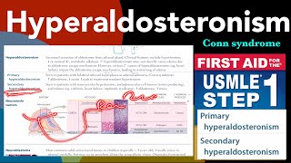 Hyperaldosteronism in HindiUrdu by first aid for USMLE step 1 [upl. by Lurlene]