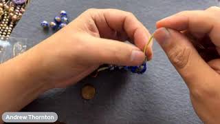 How to Make a Knotted Bracelet with Ceramic Beads [upl. by Leizahaj325]