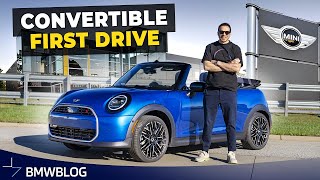 NEW MINI CONVERTIBLE  Does it still drive like a MINI [upl. by Hakym]