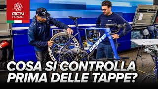 Che lavoro svolgono i meccanici durante il Giro d’Italia [upl. by Aratal]