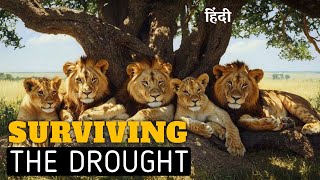 Surviving the Drought  Lion Documentary Africa  Wildlife documentary in Hindi [upl. by Uzial55]