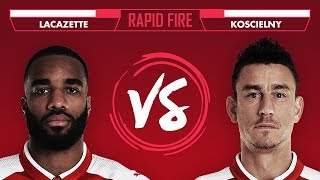 USAIN BOLT THIERRY HENRY amp REAL MADRID  Koscielny vs Lacazette Rapid Fire [upl. by Danzig701]