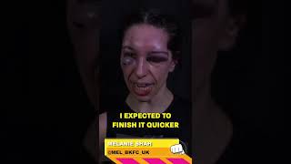 I Expected The Fight To Go More Quickly Melanie Shah  BKFC UK ytshorts [upl. by Ahsitnauq667]