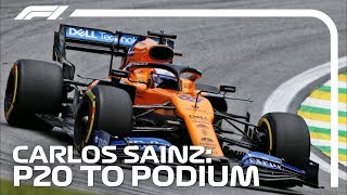 Carlos Sainz From P20 To Podium  2019 Brazilian Grand Prix [upl. by Drye927]