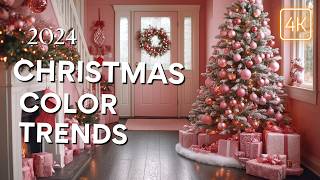 Top 10 Christmas Decor Color Trends for 2024 You MUST Try  Unique Ideas for a Festive Home [upl. by Afatsuom]