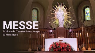 Messe du 1 mars 2024 en direct de lOratoire SaintJoseph [upl. by Grenier]