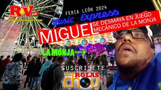 SE DESMAYA MIGUEL EN JUEGOS MECANICOS FERIA LEON 2024 [upl. by Oregolac]