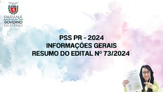 PSS PR 2024  DÚVIDAS PARA INICIANTES 💛 [upl. by Aihsyt770]