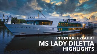 Rhein Kreuzfahrt durch drei Länder  Unsere Highlights  MS Lady Diletta [upl. by Duile]