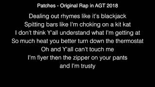 Patches  Original Rap 13YearOld Rapper in AGT 2018 [upl. by Atinek]