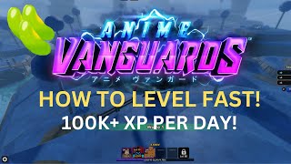 ANIME VANGUARDS  HOW TO LEVEL MACRO [upl. by Leisam885]