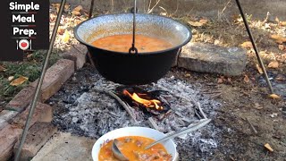 Pasulj sa suvim mesom kuvan u kotliću 👨‍🍳 Recept za kuvanje pasulja u prirodi na drva u kotliću [upl. by Lebna602]