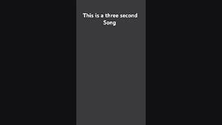 Three seconds song shorts [upl. by Ariek]