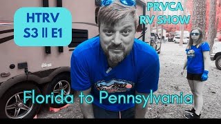 S3  E1 Flat tire while traveling to Hershey PA for the RV show [upl. by Athiste]