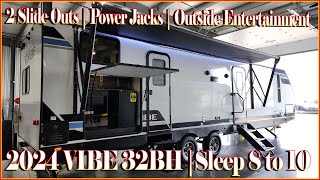 2 Bedroom Bath amp Half 2024 VIBE 32BH Bunkhouse Travel Trailer by Forestriver RVs at Couchs RV Nation [upl. by Procto]