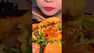 delicious noodle shorts mukbang eatingshow [upl. by Ellenar755]