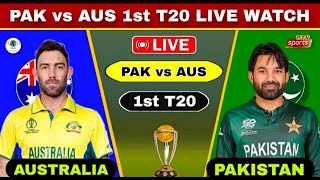 LIVE PAKISTAN VS AUSTRALIA 1ST T20I  LIVE CRICKET MATCH TODAY  LIVE SCORE PAKISTAN VS AUSTRALIA [upl. by Latsyek]