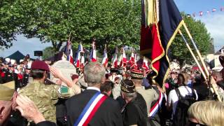 Sonnerie aux morts The last post  D Day 70th Sainte Mere Eglise 2014 8th June [upl. by Aztinad]