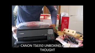 CANON TS6350 UNBOXING AND MY THOUGHT [upl. by Neuburger747]