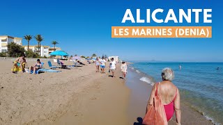 Alicante Beach Walk 2023  Les Marines Denia  SPAIN [upl. by Krista167]