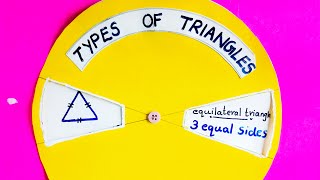 Maths Working Model Types Of Triangles Working Model Maths Project Maths Model type of triangle [upl. by Atinot168]