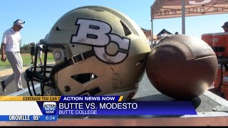 Butte College football improves to 40 after thrashing Modesto Junior College [upl. by Benia95]