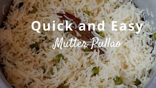 Mutter Pulao  Pulao Recipe  Peas Pulao [upl. by Helmer57]