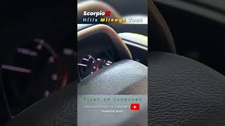 Scorpio N Hills Mileage Test😱 shorts viralvideo trending car automobile scorpio scorpion [upl. by Reeher146]