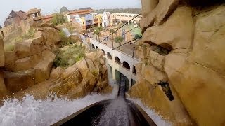 Chiapas POV Awesome Themed Log Flume Water Roller Coaster Phantasialand Germany [upl. by Salzhauer137]