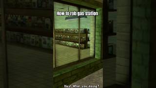 How to rob gas station gta grandtheftauto gtasanandreas shorts youtubeshorts gtaworld [upl. by Funch52]